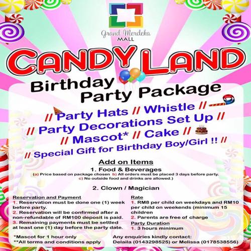Candy Land - Birthday Party Package